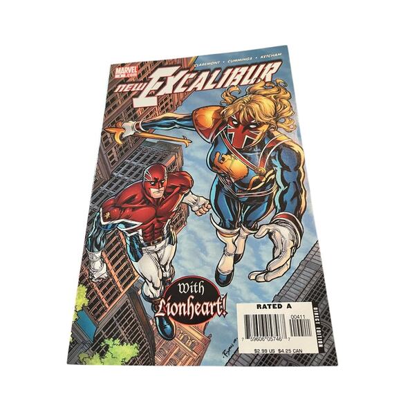 Marvel #4 New ExCalibur with Lionheart  Claremont Cummings Ketcham - Picture 11 of 11